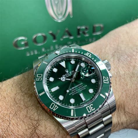 green and white rolex|Rolex submariner green and black.